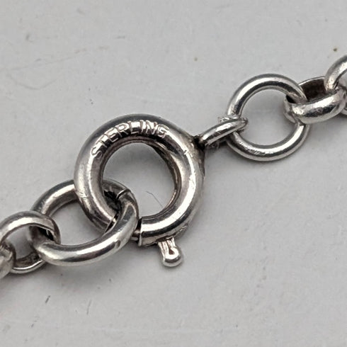 1977年 英国 純銀製 ジュビリーインゴットペンダント計39.1g 純銀ネックレス付 EJLd